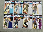 Vintage 1985 - 1988 GI Joe ARAH Full UNCUT File Card Backs - LOT Of 8