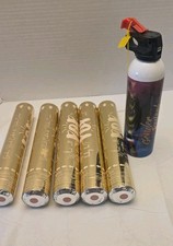 LOT of 5 BABY SHOWER Pink Gender Reveal Cannons  COLORED SMOKE PARTY CONFETTI