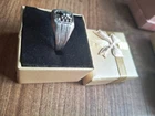 Vintage USSR RING IN STERLING Drop silver 925 size 9