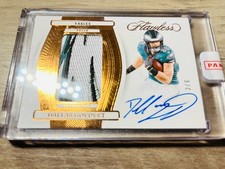 DALLAS GOEDERT 2024 FLAWLESS PATCH AUTOGRAPHS BRONZE EAGLES AUTO /6 Q5869