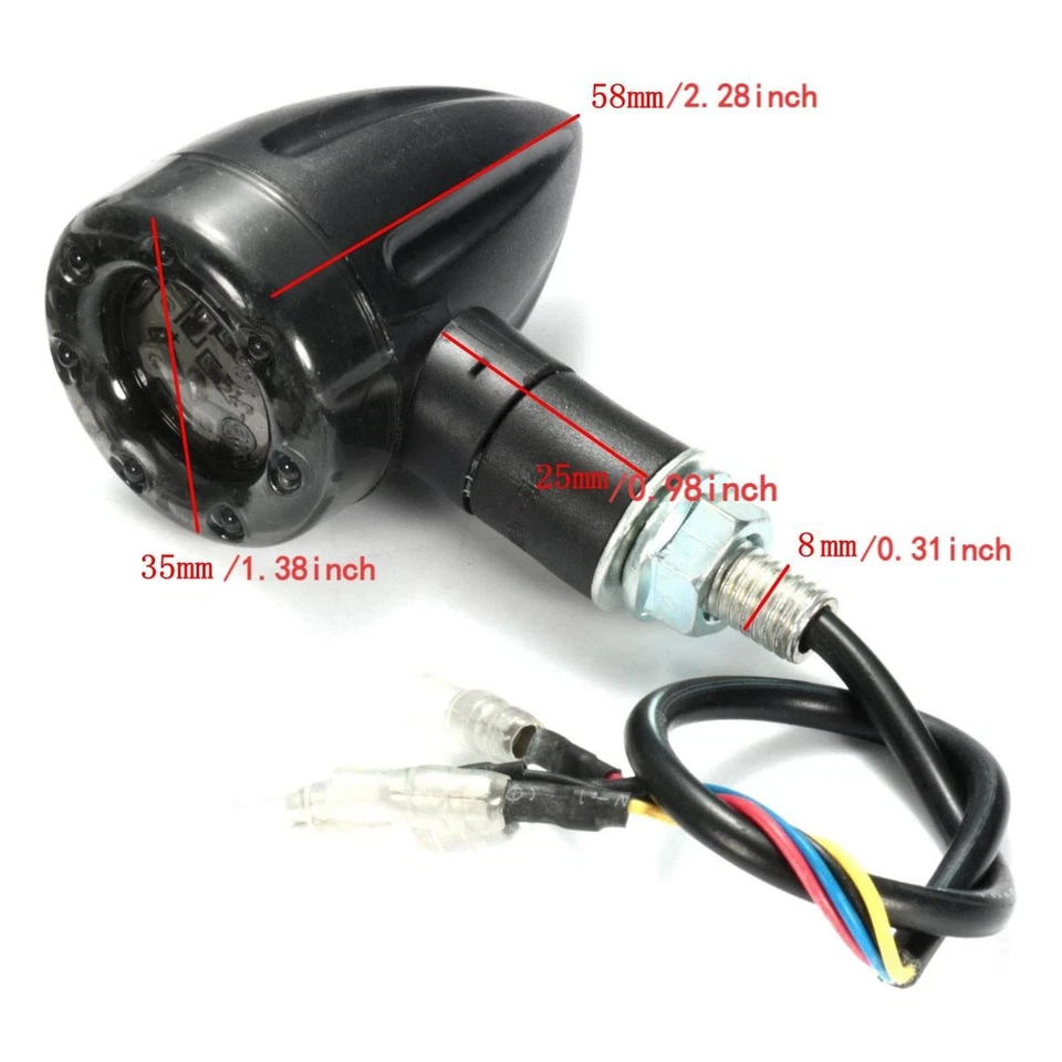 4x Luces LED intermitentes para motocicleta Kawasaki Concours 1000 14 Ninja 1000 Foto 4 de 4