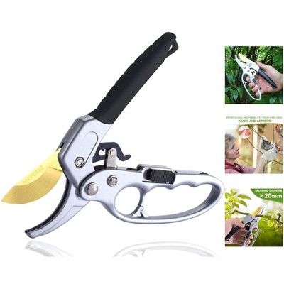 Ergonomic Garden Pruning Shears - Ultra Sharp, Rust-Resistant, 1-Inch Cutting