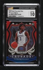 2020 Prizm Draft Picks Crusade Red White & Blue Tyrese Maxey CGC 10 Gem Mint 8sr