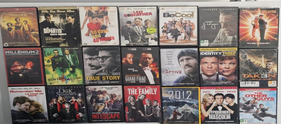  Lot 50 DVD Mix BIlingual, Bilingue English, French   Pre-owned  - Image 2 of 4