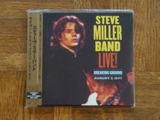 Steve Miller: "Live! Breaking Ground 8/3/1977" Japan SHM CD (NM) UICY-15990 Q