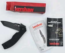 Kershaw Emerson CQC-8K Folding Knife 3.5 8Cr14MoV Steel Blade Black G10 Handle