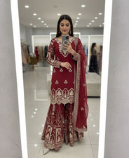 Designer Indian Pakistani Salwar Kameez Bollywood Dress Party Wear Suit Wedding