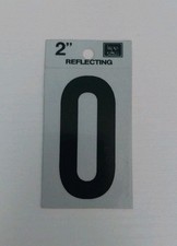 HY-KO 2" Self-Adhesive Reflective Vinyl Number 0 Weather-Resistant