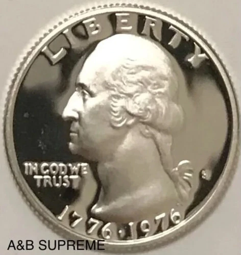 1976 S Washington Quarter Dollar 40% Silver Gem Proof Deep Cameo Bicentennial