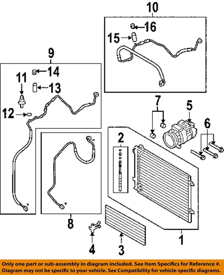 Used A/C Condenser fits: 2011 Volkswagen Cc  Grade A - Image 3 of 4