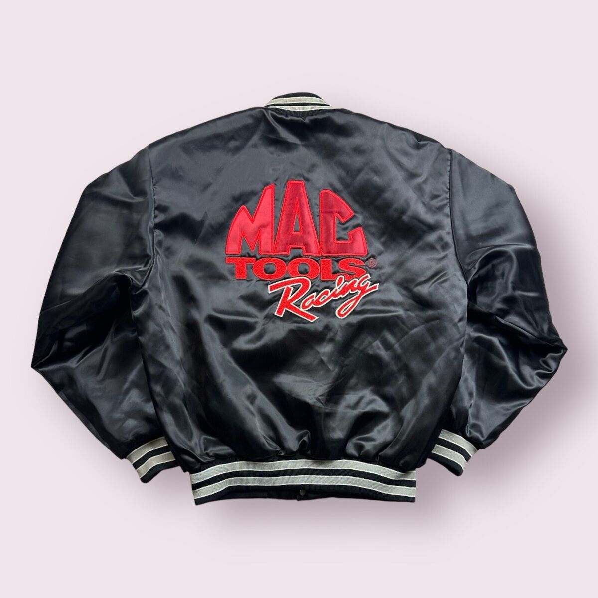 Vintage Mac Tools Racing Satin Bomber Jacket 90s Size L | eBay Vintage Mac Tools Racing Satin Bomber Jacket 90s Size L | eBay