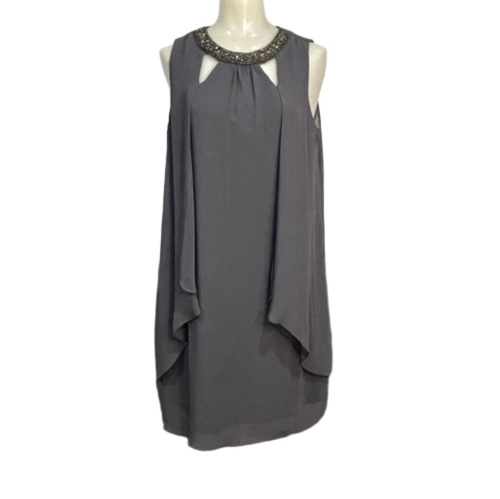 Women's SLNY SL Fashions Sleeveless Party Dress Size 8 Gray | eBay Women's SLNY SL Fashions Sleeveless Party Dress Size 8 Gray | eBay