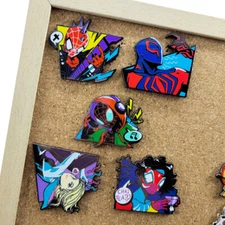 Spider-Man: Across the Spider-Verse metal Pin Miles Spider Gwen Badge brooch