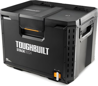 ToughBuilt StackTech XL Tool box Organizer w/Lock and Removable Tray,Black