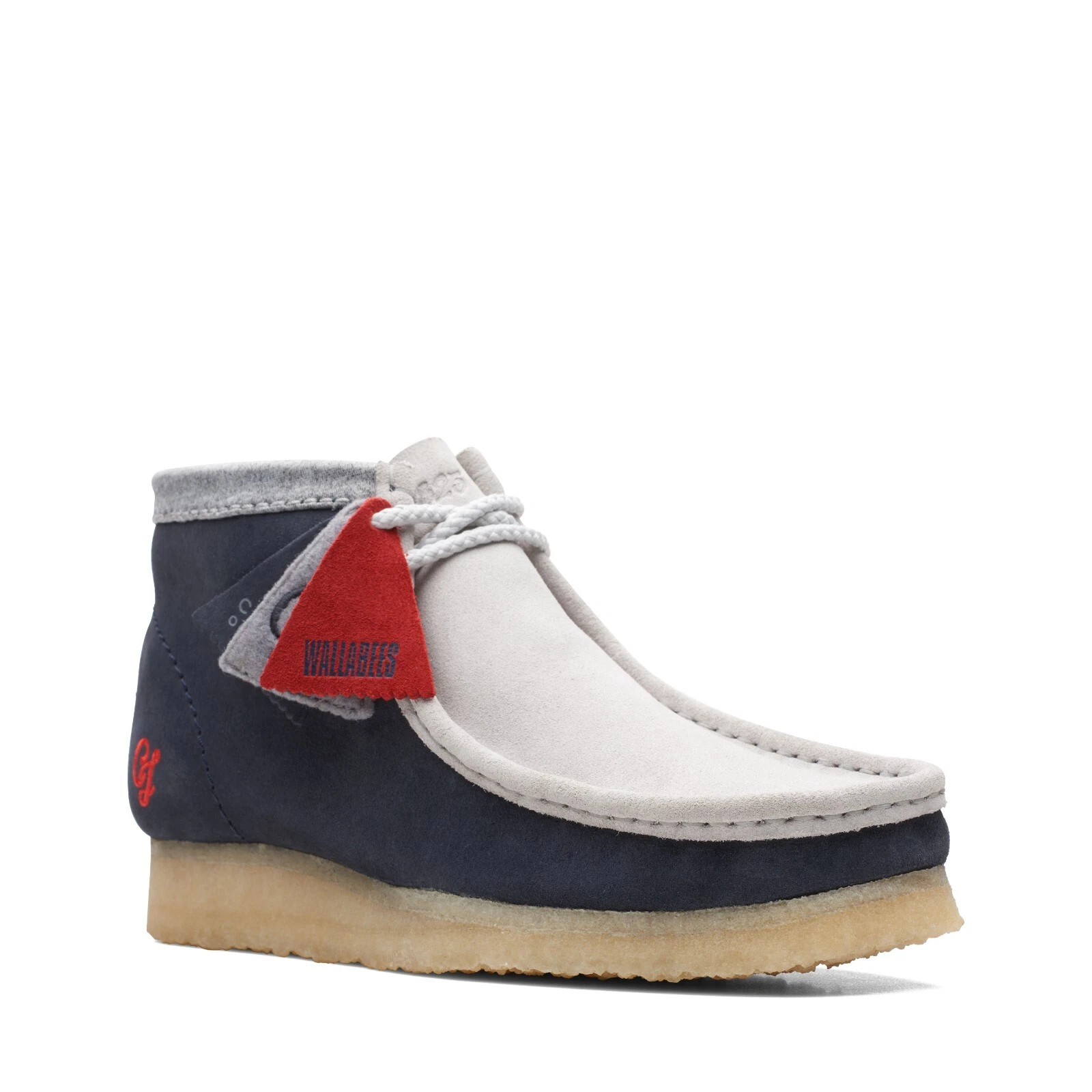NEW CLARKS ORIGINAL WALLABEE VCY LIMITED EDITION VARSITY NAVY OFF WHITE SHOES
Opens in a new window