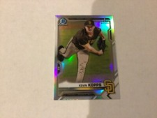 Kevin Kopps #BDC-7 padres RC 2021 Bowman Chrome Draft 1st Bowman Refractor C