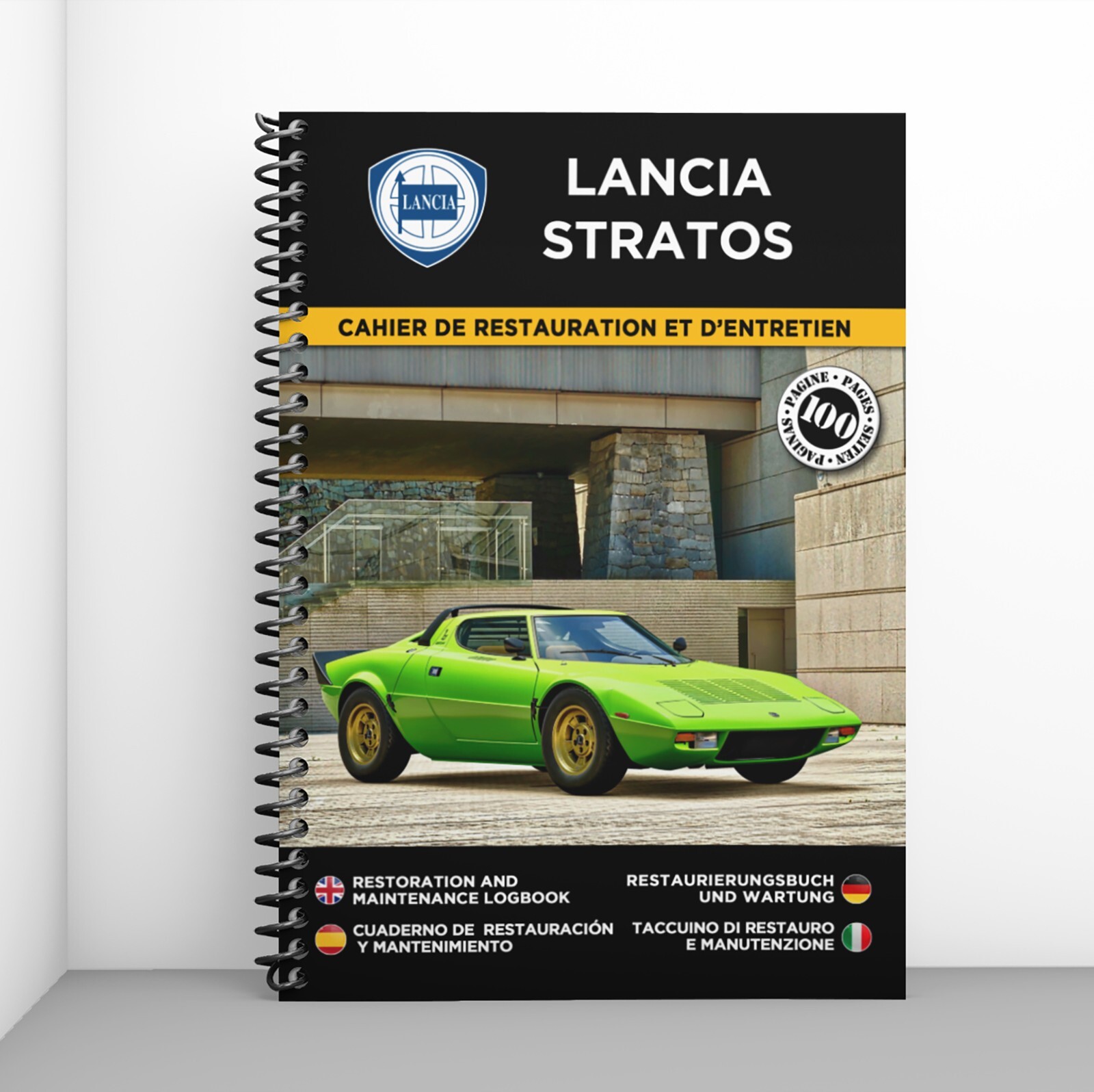 Cahier de restauration Lancia Stratos livre technique d'entretien pour voiture de collection