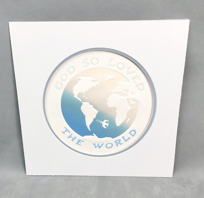 MARIANNE WIELAND Embossed ''GOD SO LOVED THE WORLD'' EARTH Print #203/350