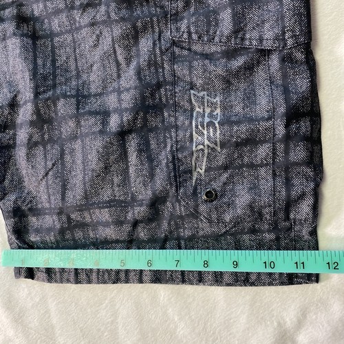 No Fear Boardshorts Mens 35 36 Blk Swim Zip Y2K Skate Surf Streetwear 12” Inseam - Picture 14 of 19
