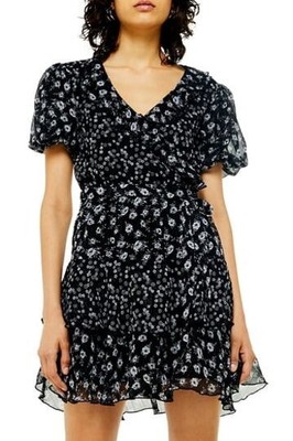 topshop ruffle mini dress