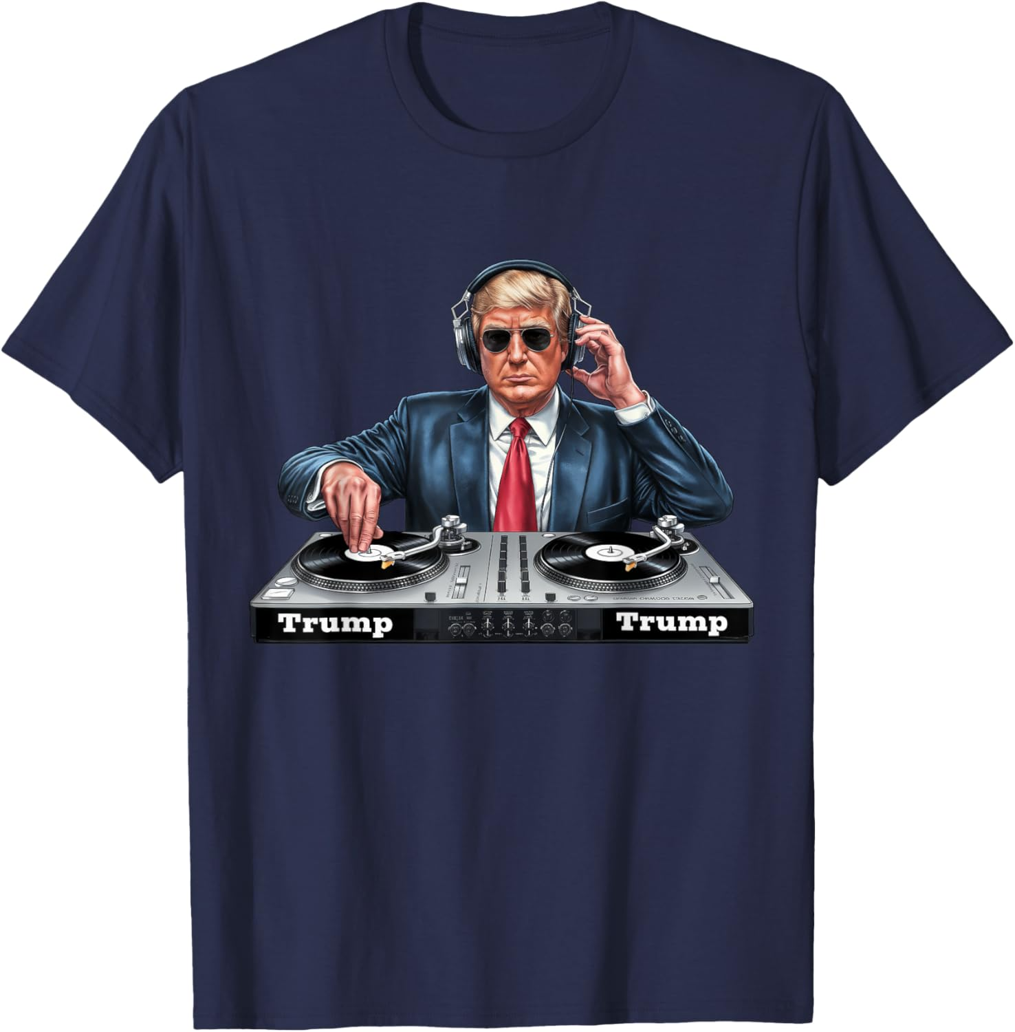Dj President Donald Trump Funny Music Mixer Turntable Joke Sweatshirt T-shirt