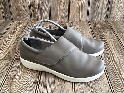 Alegria Womens Smart Walking Step Tracking Comfort Shoe Gray Stretch Size 39/9US