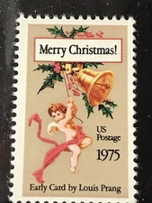 Scott #1580 Christmas Card - Louis Prang 10c - 1975 MNH Single-US