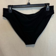 AA-313 Aerie NWT PLUS SIZE XXL Black Lined Summer Swim Bikini Bottoms