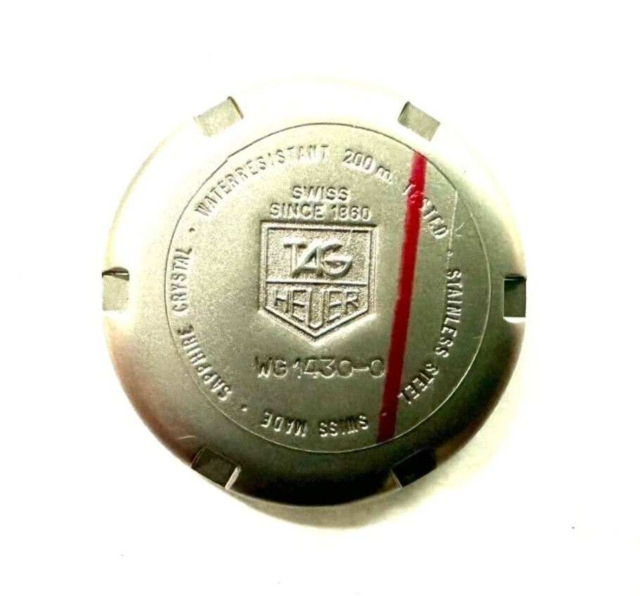 Back Cover Case Tag Heuer Professional Men Ref Wg1113-k0 @ Fond Boitier