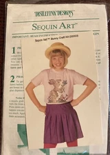 Vintage Distlefink Designs Sequin Arts Bunny Kit - 1990s - Complete Kit