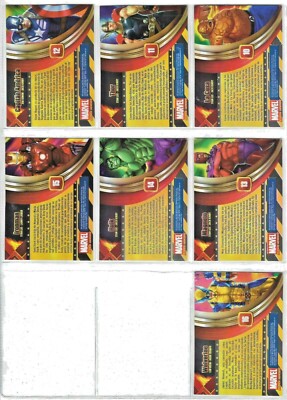 2019 Marvel Super Heroes Cards Full Set 116/116 Spiderman Iron Man