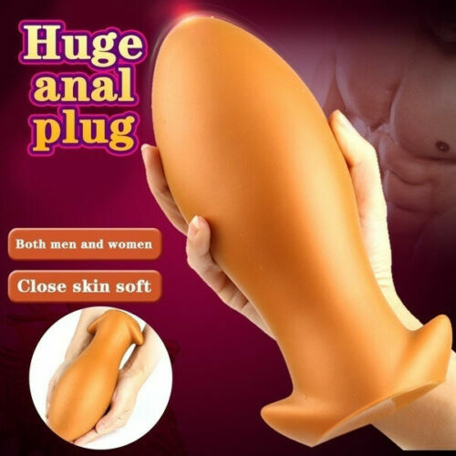 EXTRA BIG LARGE HUGE SILICONE ANAL-BUTT PLUG-DILDO HANDSFREE SUCTION-CUP SEX-TOY - Picture 4 of 15