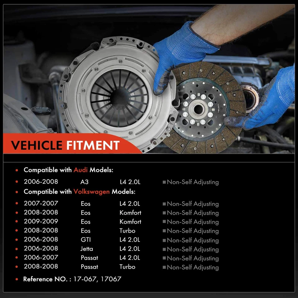 1x Kit de embrague de transmisión para Audi A3 2006-2008 Volkswagen Eos GTI Jetta Passat Foto 2 de 4