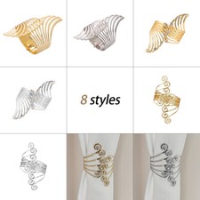 2 pcs Modern Luxury Creative Wings Curtain Buckle Fashion Creative Bracelet.