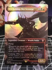 MTG Witch-king, Sky Scourge (Borderless Foil) Commander: The Lord of the Rings