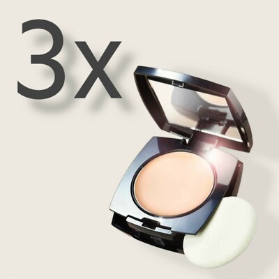 3x Avon Base de Maquillaje Acabado Aterciopelado | Paquete De 3 Compactos