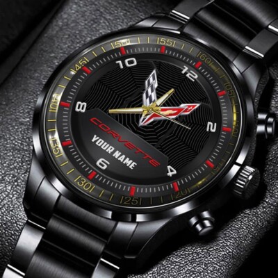 Che vrolet Cor vette Stainless Steel Watch