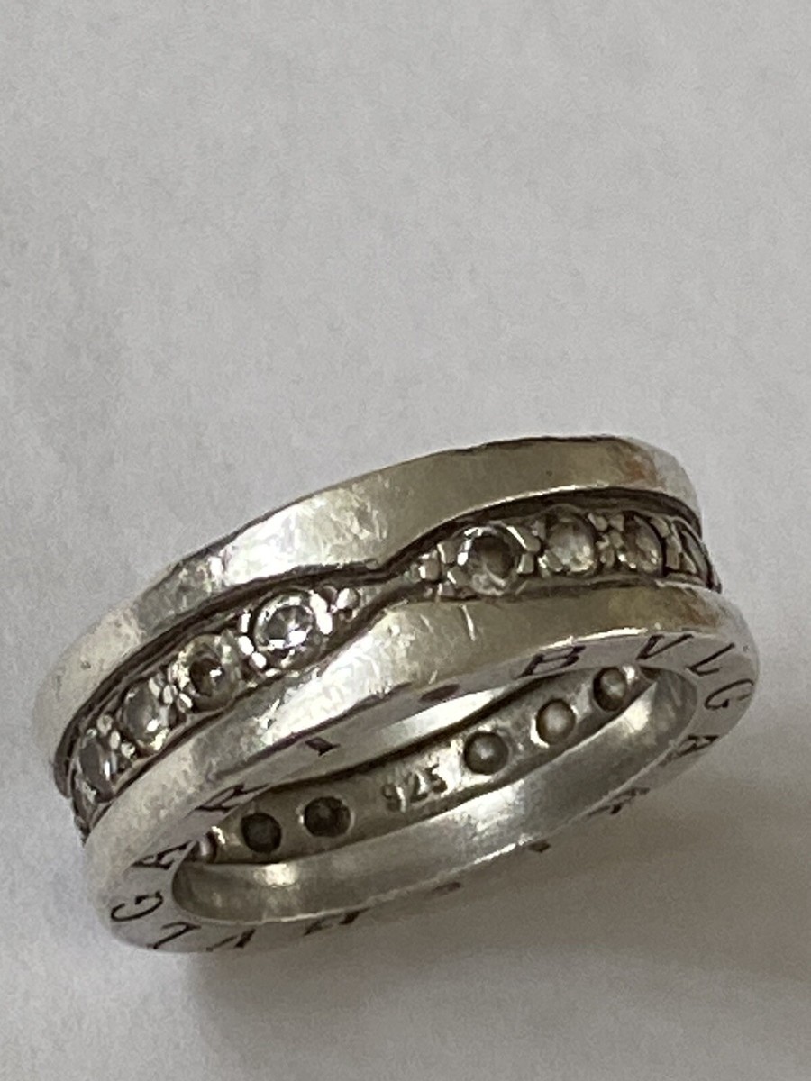 Vintage Bvlgari Sterling Silver 925 Diamonds Ring | eBay Vintage Bvlgari Sterling Silver 925 Diamonds Ring | eBay