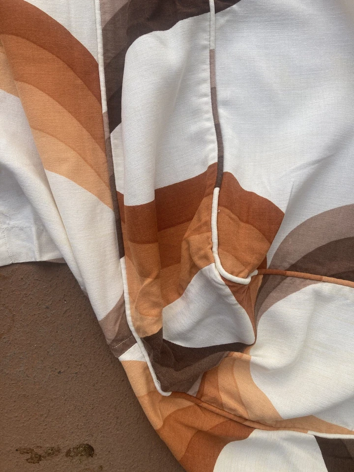 Copriletto anni ‘60-‘70 cotone letto singolo 1,90 x 70 cm Originale, come nuovo. - Immagine 2 di 3