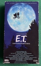 E.T. ET The Extra Terrestrial VHS 1982 RARE Green and Black Tape Spielberg Film