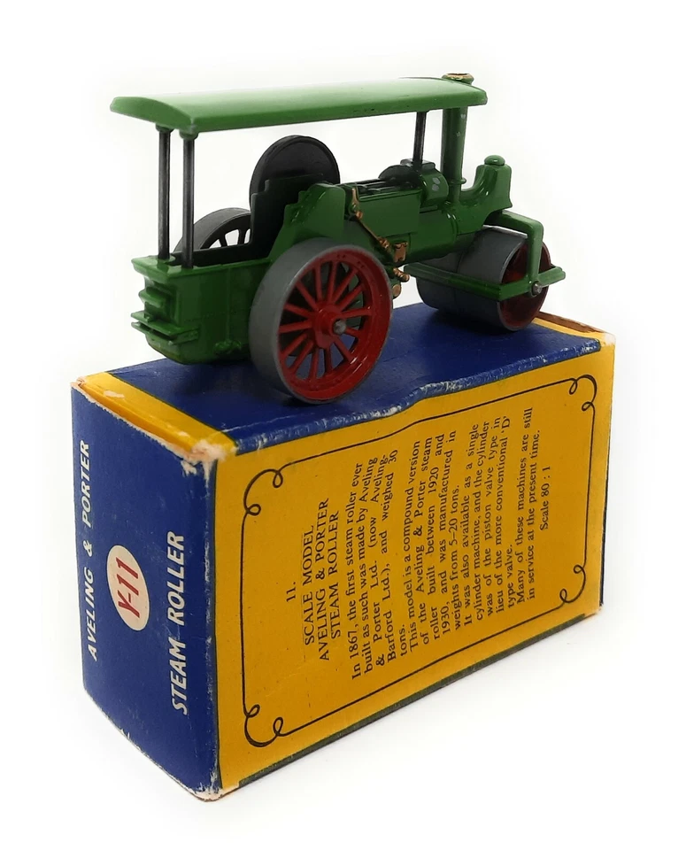 Matchbox Y11 Aveling & Porter Steam Roller Issue 3 Models o Yesteryear MoY C box - Image 2 of 4