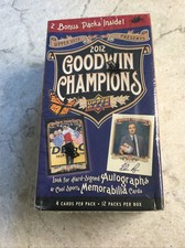 2012 Goodwin Champions Blaster Box Factory Sealed 12 Packs ( High Dollar Autos )