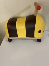 My B. Toys Wooden Bee Ride-On Boom Buggy Bee Toy Gift 