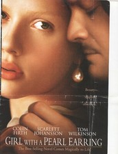 No Disc No Case ORIGINAL COVER ART Girl With A Pearl Earring 2004 DVD Cover 