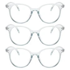 OWL Blue Light Blocking Glasses-Harmful Rays Filter Eyewear for Women Men -3Pack