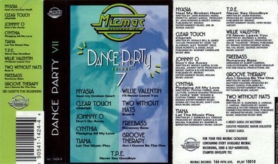 BRAND NEW MINT Dance Party VII SEALED Micmac NYASIA CLEAR TOUCH