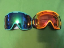 2) FiveForty - Ski/Snowboard 1 Blue & 1 Orange UV400 Double Lens Antifog Goggles