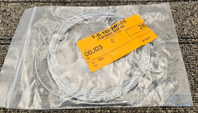 (QTY 6) T-S-16X240-01 Aircraft Cable 1/16 Inch Diameter 240 Inch Length Crimp