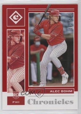 2021 Panini Chronicles Red 62/100 Alec Bohm #1 Rookie RC b4d