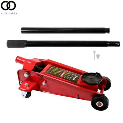 Heavy Duty Hydraulic Floor Jack 3 Ton 6000 lb Capacity For SUV Truck Lift Red
